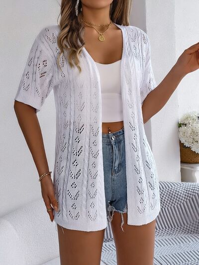 Stylish half-sleeve cardigan with a modern design